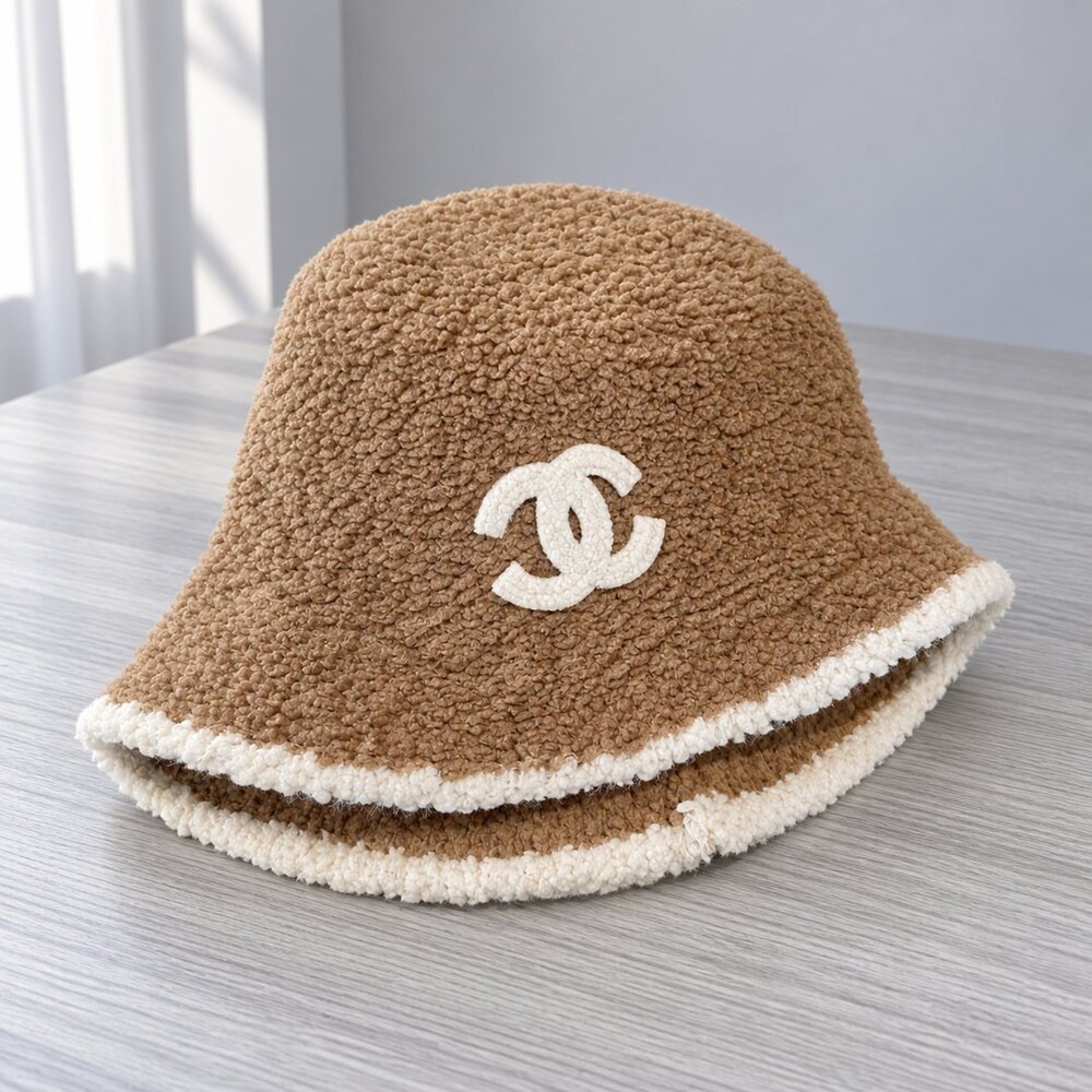 CHANEL Brown Shearling Bucket Hat - Picture 4 of 6